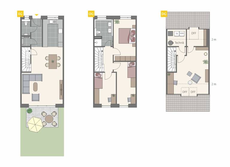 Reihenmittelhaus zum Kauf 609.500 € 5 Zimmer 129,4 m² 113 m² Grundstück Fledermausweg Ay Senden 89250