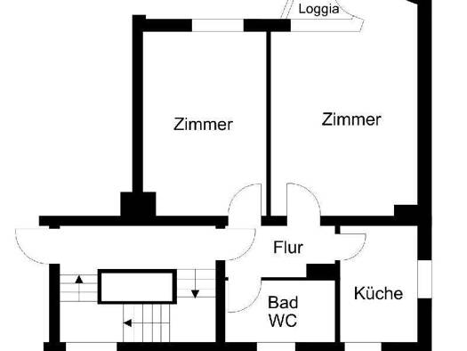 Wohnung zur Miete 318 € 2 Zimmer 52,9 m² 3. Geschoss Altonaer Straße 9 A Geestemünde Bremerhaven 27570