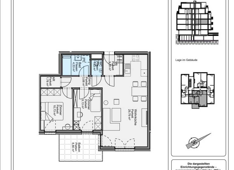 Wohnung zum Kauf - Erstbezug 385.000 € 3 Zimmer 64,3 m² 2. Geschoss Wien 1210