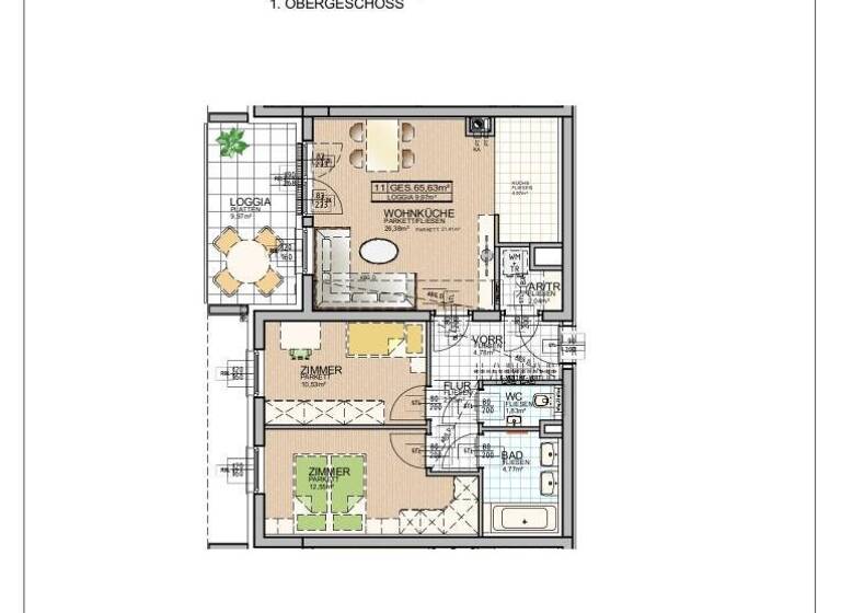 Wohnung zur Miete 907 € 3 Zimmer 65,6 m² 1. Geschoss Schwechat 2320
