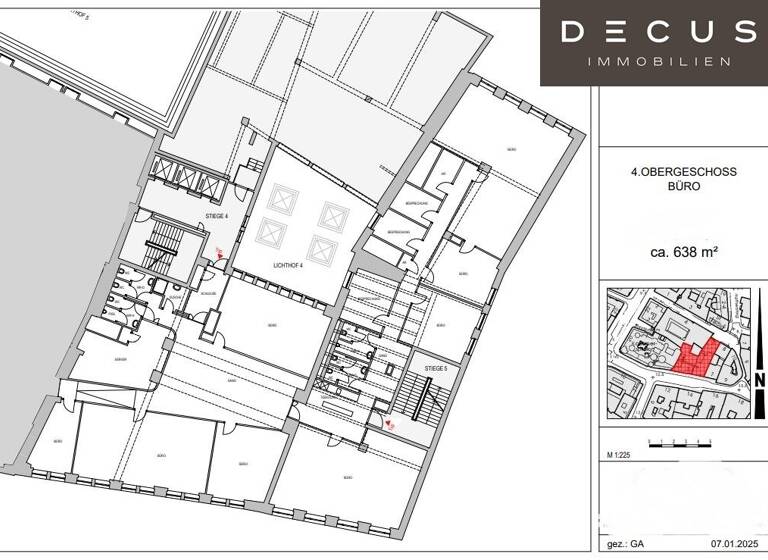 Büro zur Miete 24 € teilbar ab 637,7 m² Wien 1010
