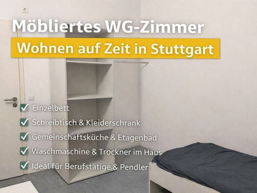 WG-Zimmer zur Miete auf Zeit 580 € 11 m² frei ab 29.02.2028 Hedelfinger Straße Wangen Wangen 70327