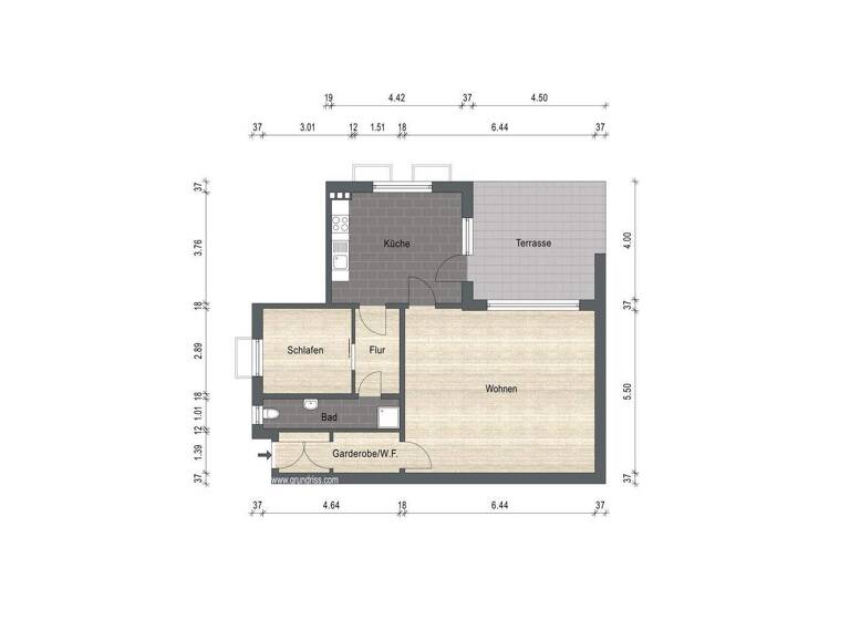 Wohnung zur Miete 630 € 2 Zimmer 80 m² frei ab sofort Innenstadt Aurich 26603