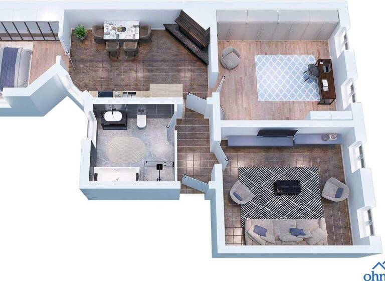 Wohnung zur Miete 930 € 3 Zimmer 90 m² EG Eisenbahnstraße 19 Eberswalde 16225