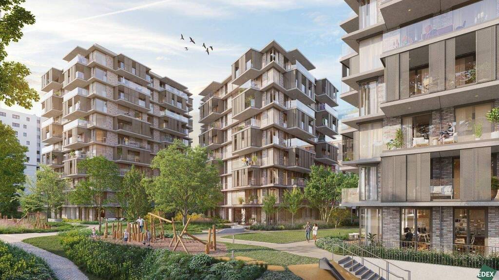 Terrassenwohnung zum Kauf - Erstbezug 617.000 € 3 Zimmer 73,2 m² 2. Geschoss Otto-Preminger-Straße Wien 1030