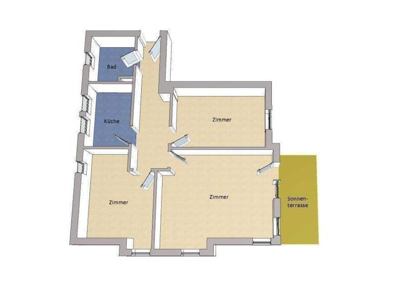 Wohnung zum Kauf 311.100 € 3 Zimmer 78 m² frei ab sofort Hohen Neuendorf 16540