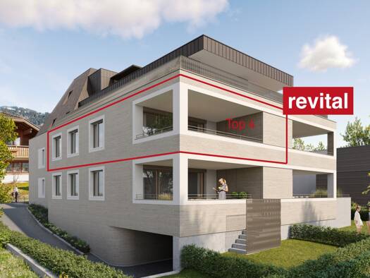 Terrassenwohnung zum Kauf - Erstbezug 699.300 € 3 Zimmer 84 m² 1. Geschoss Langegasse 3 Dornbirn 6850
