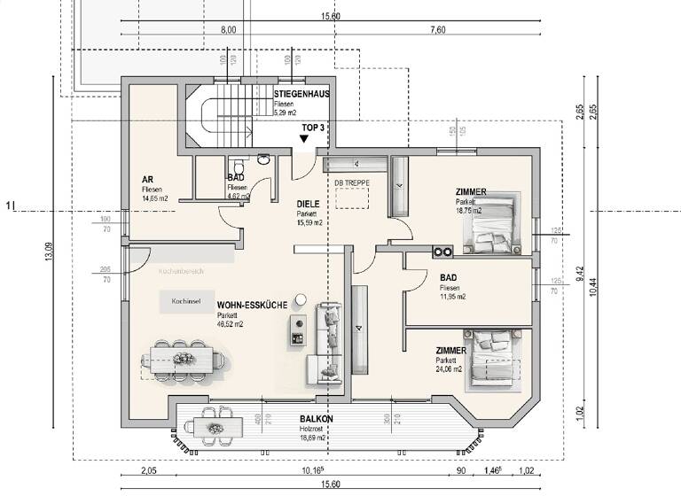 Wohnung zum Kauf 1.090.000 € 3 Zimmer 136 m² Ossiach 9570