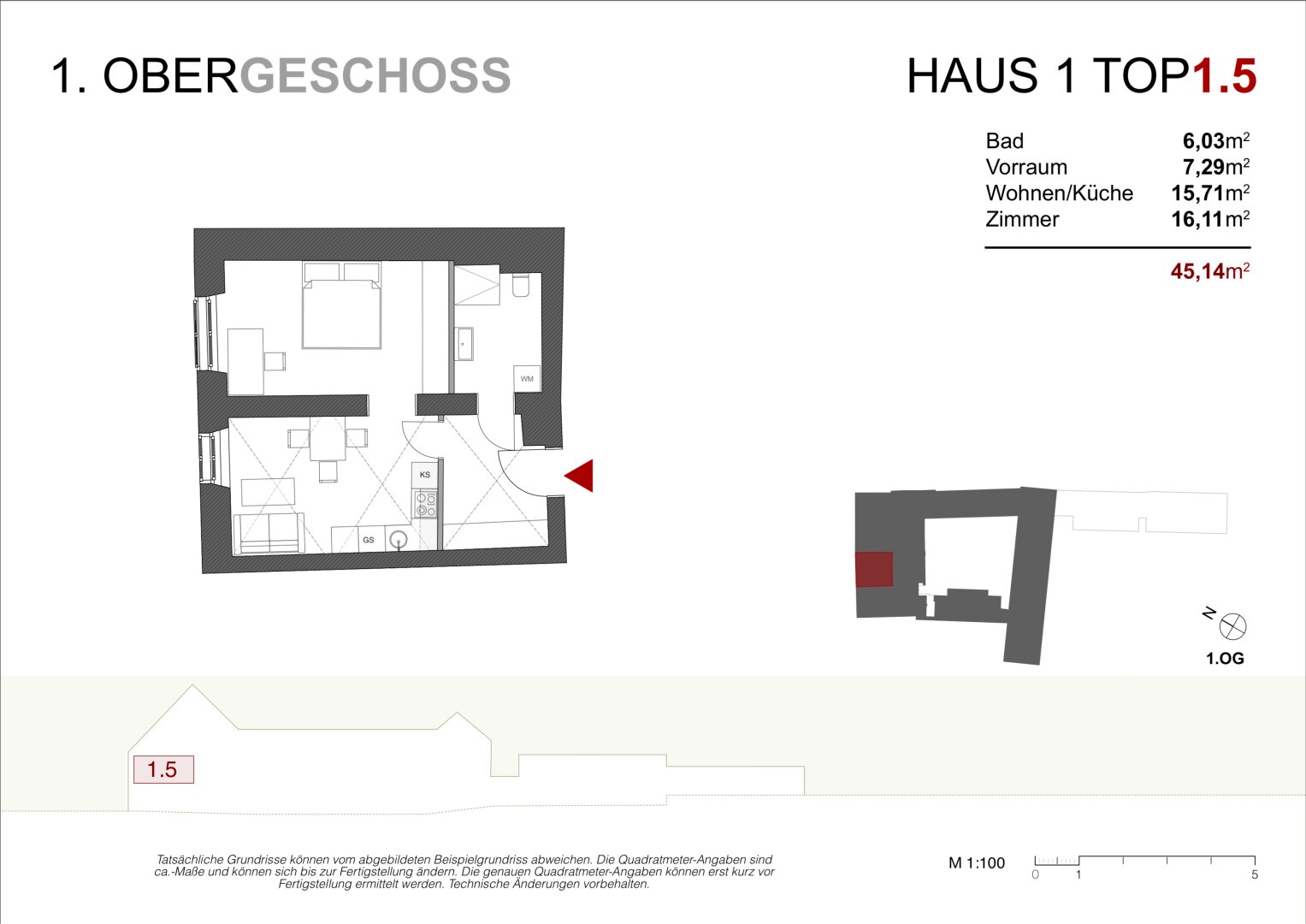 Wohnung zum Kauf provisionsfrei 147.250 € 1 Zimmer 38,8 m²<br/>Wohnfläche Murgasse 12 Bad Radkersburg 8490