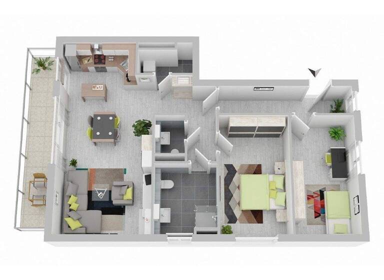 Wohnung zum Kauf - Erstbezug provisionsfrei 466.500 € 3 Zimmer 95 m² 3. Geschoss frei ab sofort Bad Oldesloe 23843