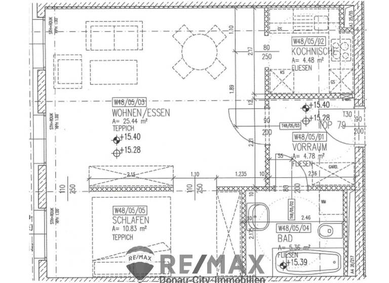 Wohnung zum Kauf 195.000 € 2 Zimmer 51 m² 5. Geschoss Wien 1020
