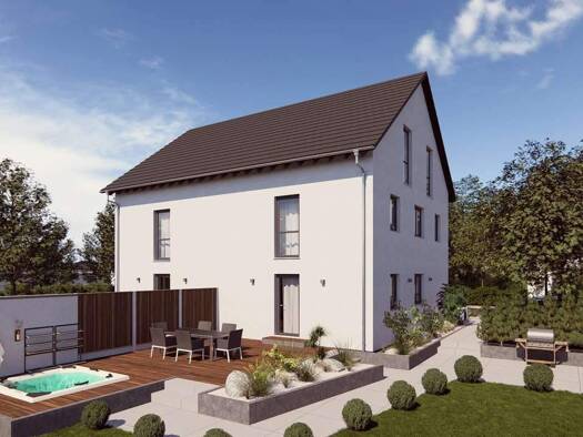 Doppelhaushälfte zum Kauf - Erstbezug 679.000 € 6 Zimmer 158 m² 420 m² Grundstück Gleißbühl Nürnberg 90402