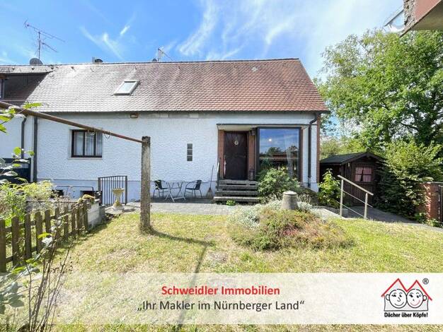 Doppelhaushälfte zum Kauf 278.000 € 4 Zimmer 92,9 m² 389 m² Grundstück Himmelgarten Röthenbach an der Pegnitz 90552
