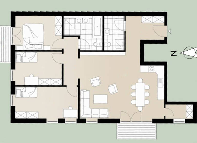 Wohnung zum Kauf - Erstbezug 730.000 € 4 Zimmer 122,2 m² 1. Geschoss Lahe Hannover / Bothfeld 30659