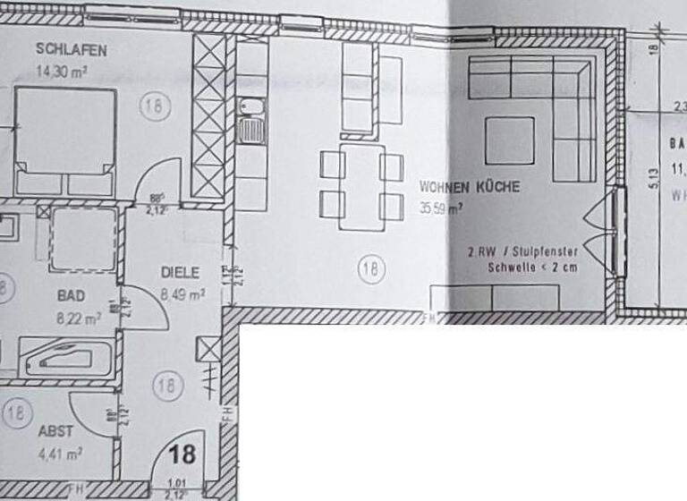 Wohnung zur Miete 925 € 2 Zimmer 77,3 m² 2. Geschoss frei ab 01.05.2026 Parkstraße 1 Lendringsen Menden 58710