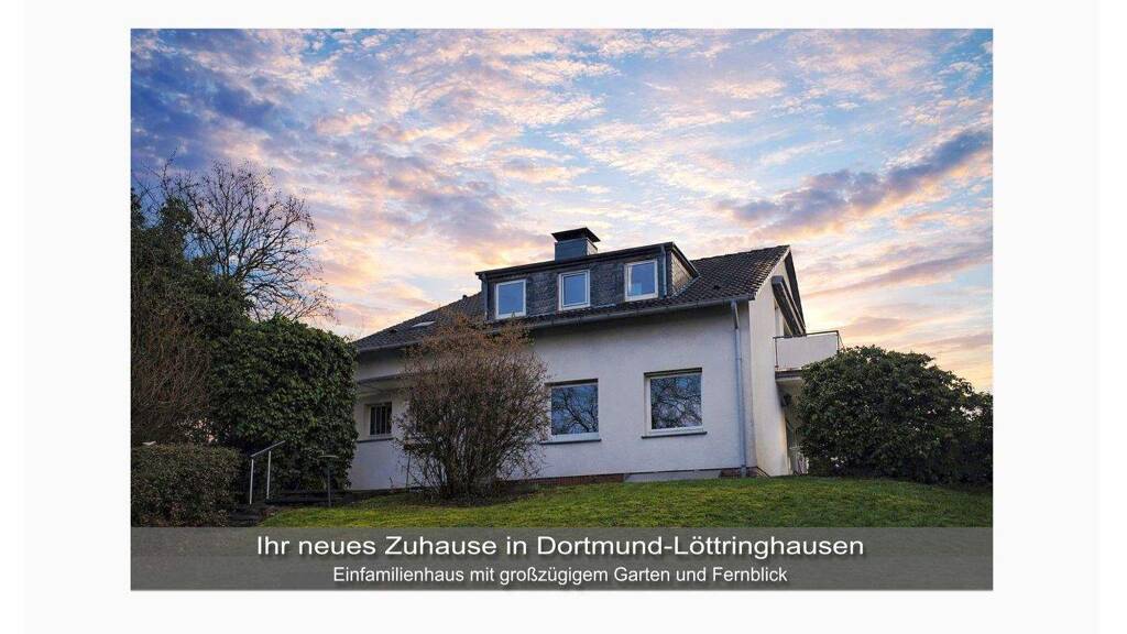 Ihr neues Zuhause in Dortmund-Löttringhausen - Einfamilienhaus mit großzügigem Garten und Fernblick