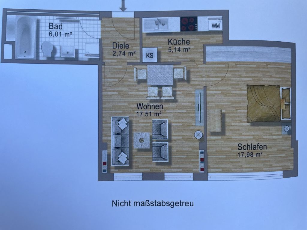 Wohnung zur Miete Wohnen auf Zeit 2.950 € 2 Zimmer 52 m²<br/>Wohnfläche ab sofort<br/>Verfügbarkeit Hohenzollernstraße Neuschwabing München 80801