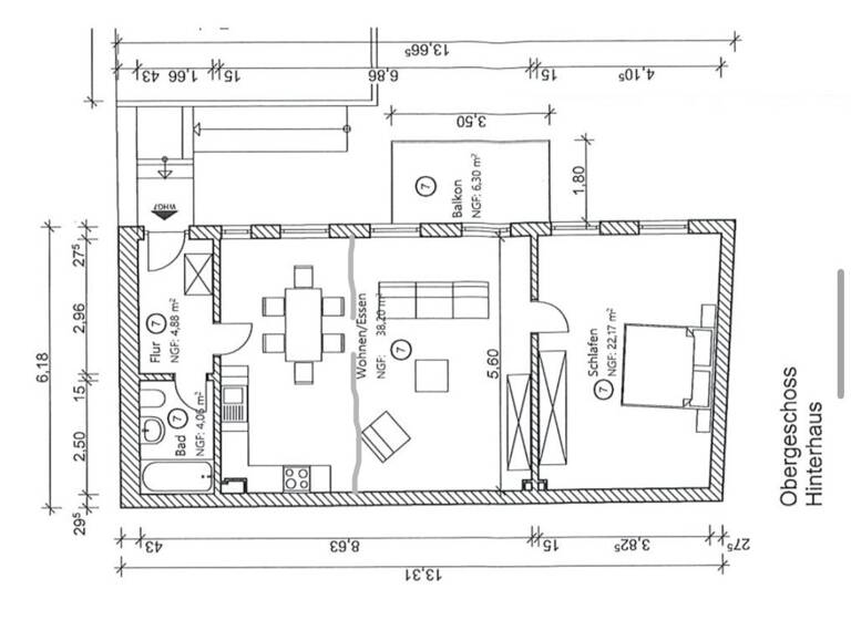 Wohnung zum Kauf als Kapitalanlage geeignet 265.900 € 2 Zimmer 72 m² Lindenstr.8 Trier-Nord Trier 54292