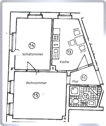 Wohnung zur Miete 290 € 2 Zimmer 51 m²<br/>Wohnfläche 2.<br/>Geschoss 01.05.2025<br/>Verfügbarkeit Mittweida Mittweida 09648