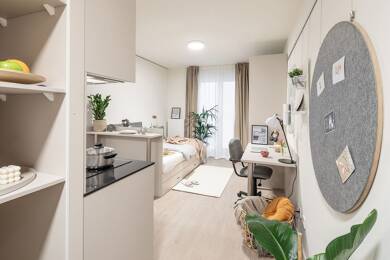 Studio zur Miete 919 € 1 Zimmer 21 m² 7. Geschoss frei ab 01.09.2025 Sachsenstraße 17 Hammerbrook Hamburg 20097