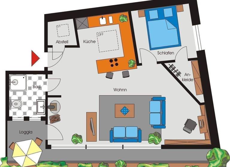 Wohnung zur Miete 1.650 € 2 Zimmer 65 m² 2. Geschoss frei ab sofort Pipinstr. 3 Altstadt-Süd Köln 50667