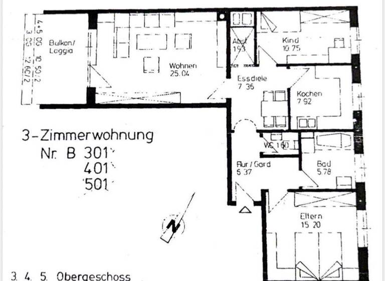 Wohnung zum Kauf 325.000 € 3 Zimmer 86,4 m² 4. Geschoss Neusäß 86356