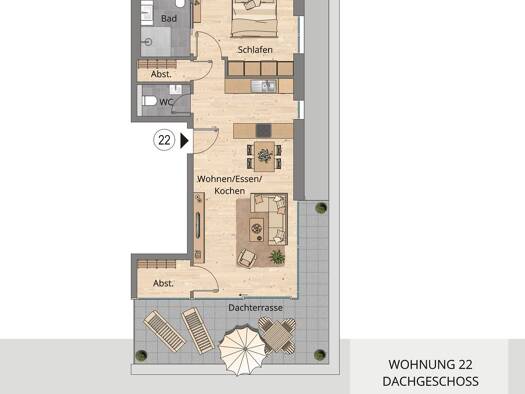 Penthouse zum Kauf - Neubau provisionsfrei 338.900 € 2 Zimmer 74,3 m² 3. Geschoss Rothenburger Str. 25 Creglingen 97993