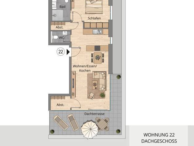 Penthouse zum Kauf - Neubau provisionsfrei 338.900 € 2 Zimmer 74,3 m² 3. Geschoss Rothenburger Str. 25 Creglingen 97993