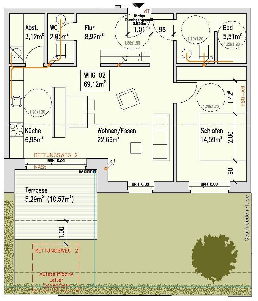 Terrassenwohnung zum Kauf provisionsfrei 276.500 € 2 Zimmer 69 m²<br/>Wohnfläche Borken Borken 46325