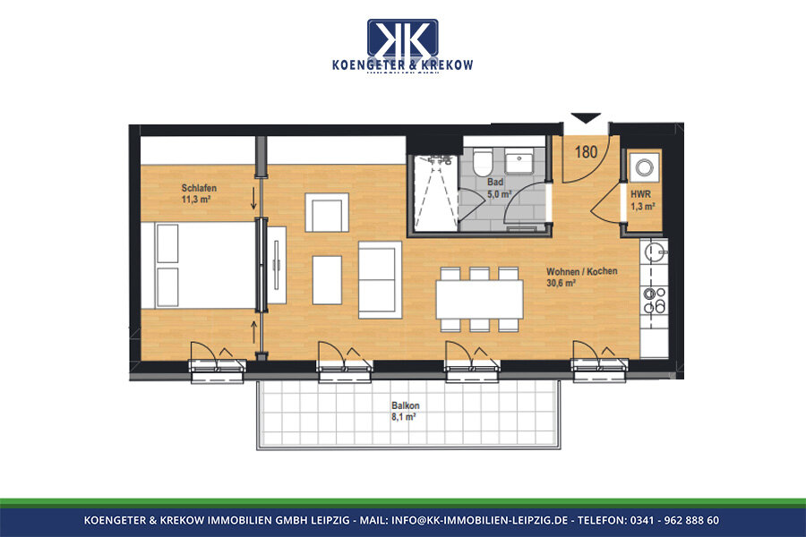 Wohnung zur Miete 789 € 2 Zimmer 56,3 m²<br/>Wohnfläche 4.<br/>Geschoss Riebeckstraße 60 Reudnitz-Thonberg Leipzig 04317