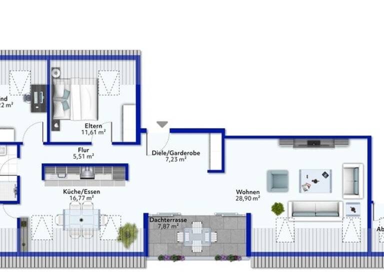 Penthouse zum Kauf 295.000 € 3 Zimmer 102,1 m² Lehrte 31275