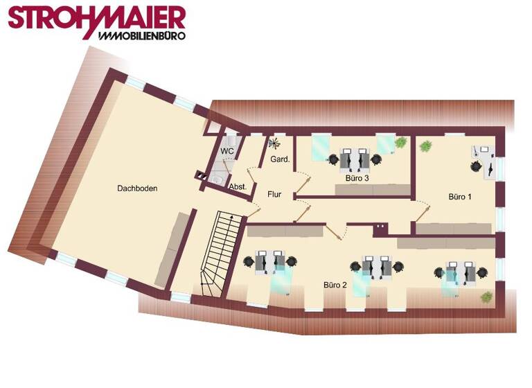 Büro zur Miete 700 € 3 Zimmer 121,5 m² Bürofläche Marktplatz 1 Happurg 91230