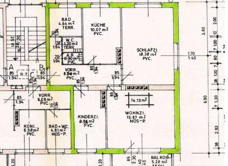 Wohnung zur Miete 713 € 3 Zimmer 74 m² 3. Geschoss frei ab 01.04.2026 Gmunden 4810