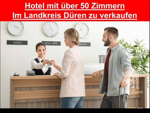 Hotel zum Kauf 2.999.500 € 50 Zimmer 100 Betten 466 m² Gastrofläche 16.000 m² Grundstück Düren 52349