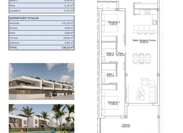 Wohnung zum Kauf provisionsfrei 345.000 € 4 Zimmer 115 m² Calle Ramon Campoamor  2 Pilar de la Horadada 03190