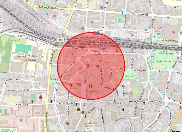 Bürofläche zur Miete 6,86 € 4 Zimmer 104,3 m² Bürofläche St. Pölten 3100