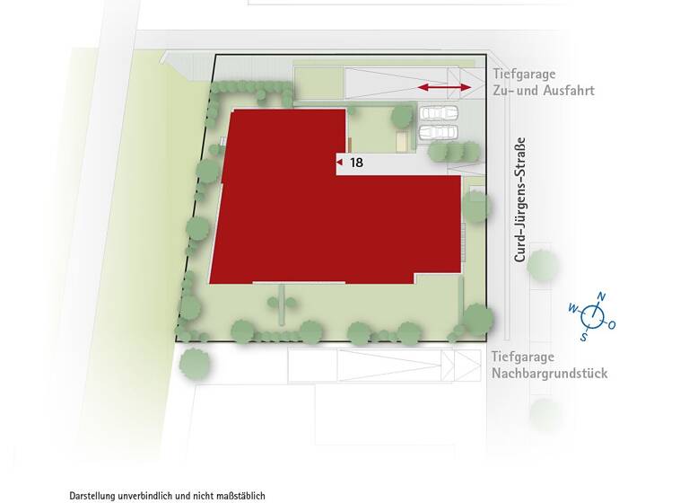 Wohnung zum Kauf - Erstbezug provisionsfrei 479.000 € 3 Zimmer 82,7 m² EG Curd-Ju?rgens-Straße 18 Stadtmitte Neu-Ulm 89231