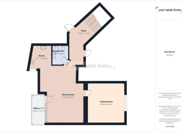 Wohnung zum Kauf 109.000 € 2 Zimmer 72 m² St. Ingbert 66386