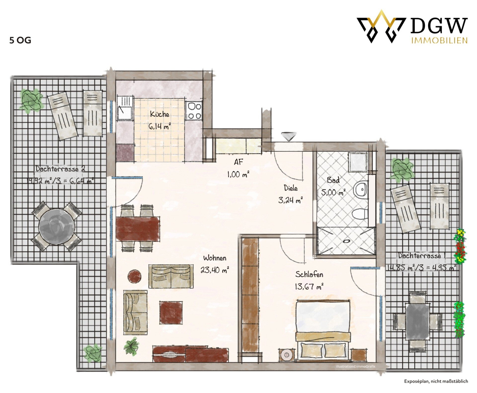 Wohnung zum Kauf 870.000 € 2 Zimmer 64 m²<br/>Wohnfläche 6.<br/>Geschoss Untere Au München 81541