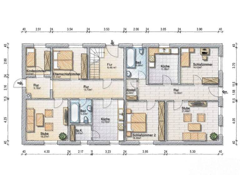 Mehrfamilienhaus zum Kauf 319.000 € 11 Zimmer 277 m² 1.707 m² Grundstück Hörne Balje 21730