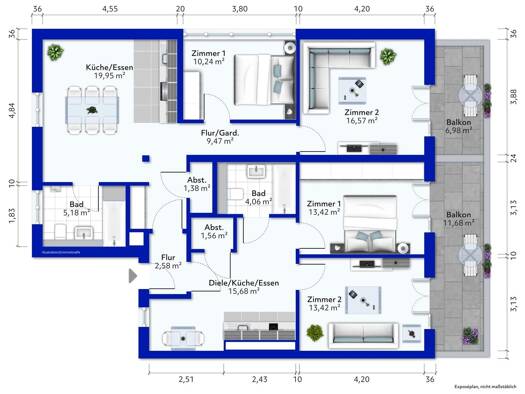 Wohnung zum Kauf 650.000 € 5 Zimmer 125 m² Mooswald Freiburg im Breisgau 79110