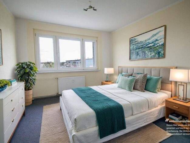 Wohnung zur Miete 385 € 3 Zimmer 60,8 m² 4. Geschoss Robert-Schulz-Ring 7 Prenzlau 17291