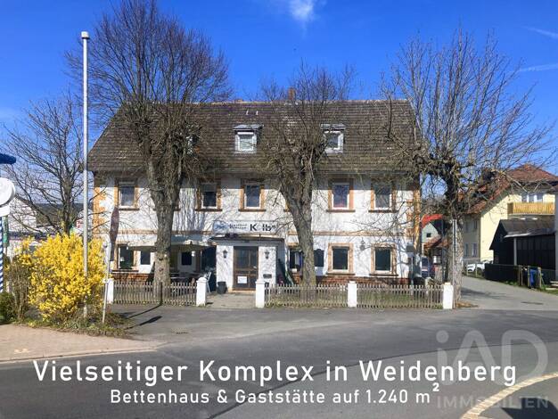 Haus zum Kauf 449.000 € 25 Zimmer 850 m² 1.240 m² Grundstück Bahnhofstraße 22 Weidenberg Weidenberg 95466