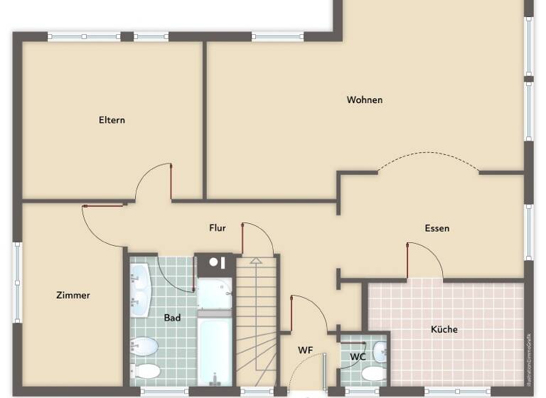 Wohnung zum Kauf 209.000 € 3 Zimmer 99,7 m²<br/>Wohnfläche EG<br/>Geschoss Rose Ruppichteroth 53809