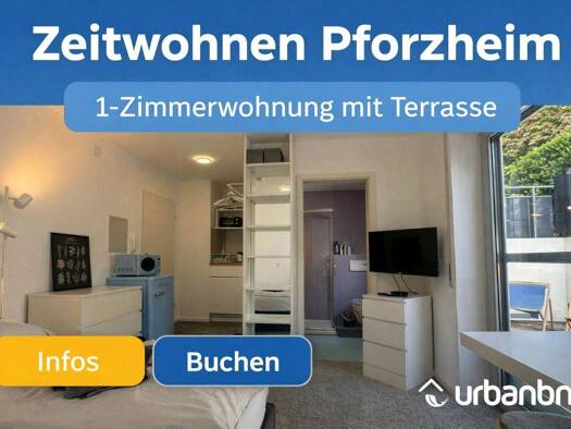 Studio zur Miete Wohnen auf Zeit 750 € 1 Zimmer 28 m² frei ab sofort Rudolf-Pöhler-Allee 0 Arlinger Pforzheim 75179