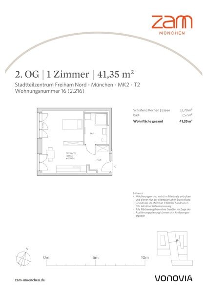 Wohnung zur Miete 999 € 1 Zimmer 41,4 m²<br/>Wohnfläche 2.<br/>Geschoss 01.04.2025<br/>Verfügbarkeit Amalie-Nacken-Str. 6 Freiham München 81248