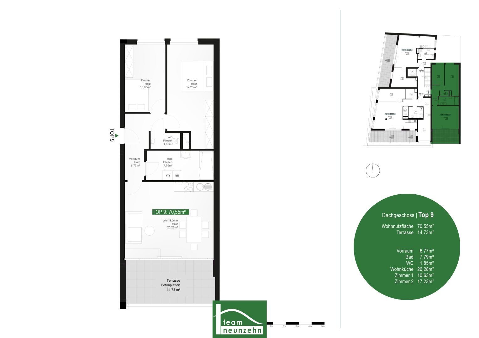 Wohnung zur Miete 994 € 3 Zimmer 70,8 m²<br/>Wohnfläche 2.<br/>Geschoss Josef-Flandorfer-Straße 10 Wien 1210