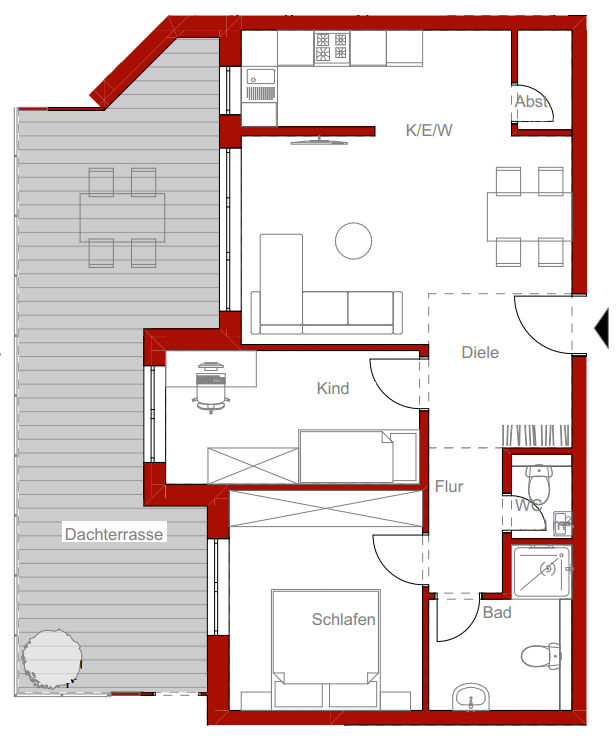 Wohnung zum Kauf provisionsfrei 350.000 € 3 Zimmer 77,1 m²<br/>Wohnfläche Donaueschingen Donaueschingen 78166