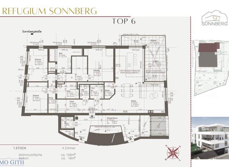Wohnung zum Kauf - Erstbezug 1.715.000 € 4 Zimmer 156 m² 1. Geschoss frei ab 01.12.2026 Perchtoldsdorf 2380