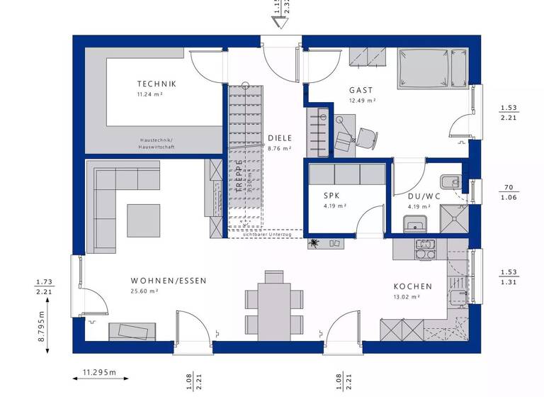 Haus zum Kauf 1.202.411 € 6 Zimmer 171 m² 551 m² Grundstück Mecklenbeck Münster 48143